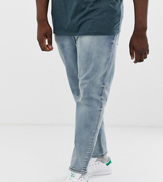 Выбеленные суженные книзу джинсы ASOS DESIGN Plus-Синий