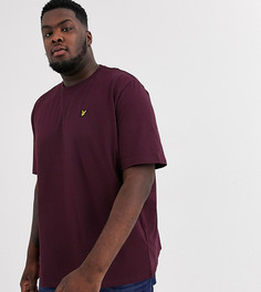 Бордовая футболка с логотипом Lyle & Scott-Красный