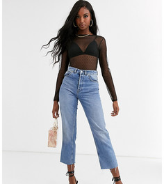 Черное боди с сетчатыми вставками Missguided Tall-Черный