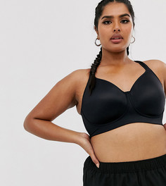 Бюстгальтер с формованными чашечками ASOS 4505 Curve-Черный