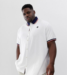 Белое поло с контрастным воротником Jack & Jones Core-Белый