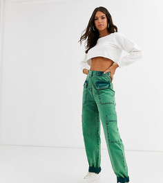 Сине-зеленые брюки ASOS DESIGN Tall-Зеленый