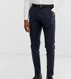 Темно-синие узкие брюки Burton Menswear Big & Tall-Темно-синий