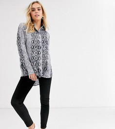 Бархатные леггинсы с завышенной талией Fashion Union Maternity-Черный