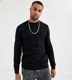 Черный легкий свитшот ASOS DESIGN Tall