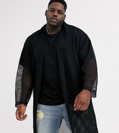 Черная oversize-куртка ASOS DESIGN Plus-Черный