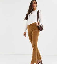 Светло-коричневые вельветовые прямые брюки Vero Moda Tall-Светло-коричневый