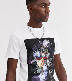 Футболка с фотографическим принтом ASOS DESIGN Tall-Белый