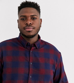 Синяя рубашка в клетку Jack & Jones Originals-Синий