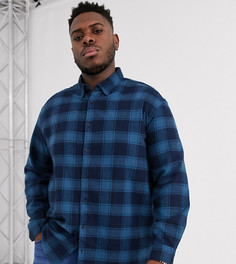 Синяя рубашка в клетку Jack & Jones Originals-Синий