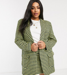 Пиджак из ткани букле ASOS DESIGN Curve-Мульти