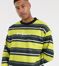 Oversize-свитшот с полосками и принтом ASOS DESIGN Tall-Желтый