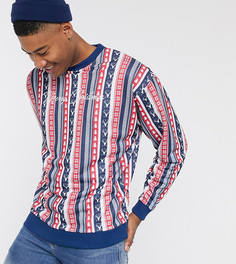 Новогодний oversize-свитшот с вышивкой ASOS DESIGN Tall-Мульти