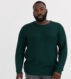 Зеленый фактурный джемпер с круглым вырезом Jack & Jones Originals