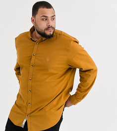 Оксфордская рубашка янтарного цвета River Island Big & Tall-Желтый
