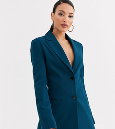 Сине-зеленый пиджак ASOS DESIGN Tall