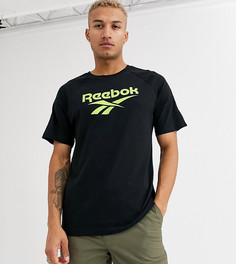 Футболка с принтом Reebok-Черный