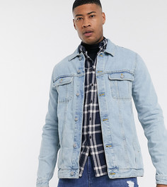 Светлая джинсовая куртка классического кроя ASOS DESIGN Tall-Синий