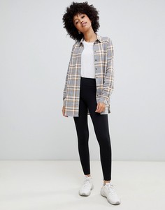 Черные леггинсы с завышенной талией New Look-Черный