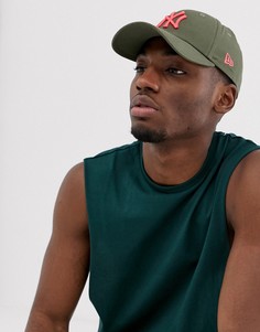 Кепка цвета хаки New Era essential 940 league-Зеленый