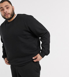 Базовый черный свитшот Threadbare Plus
