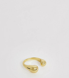 Серебряное кольцо с покрытием 18-каратным золотом Shashi-Золотой