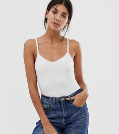 Белый топ на бретельках ASOS DESIGN Tall