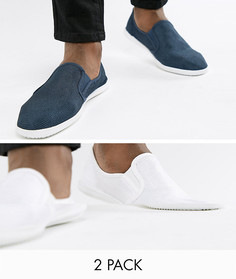 2 пары кед-слипонов Truffle Collection-Мульти