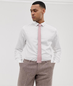 Свадебная приталенная сатиновая рубашка и розовый галстук ASOS DESIGN - Скидка-Мульти