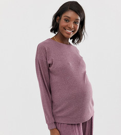 Джемпер в рубчик для дома ASOS DESIGN-Розовый