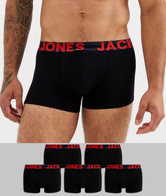 Набор из 5 боксеров-брифов Jack & Jones-Черный