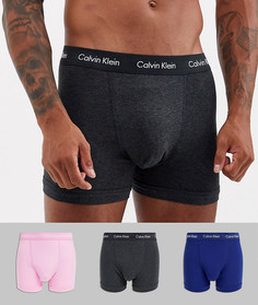 Комплект из 3 эластичных боксеров-брифов Calvin klein-Мульти