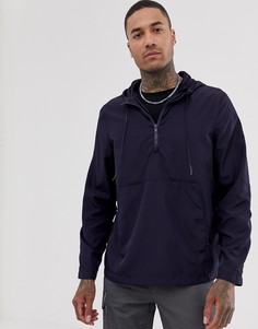 Темно-синяя водонепроницаемая куртка ASOS DESIGN-Темно-синий