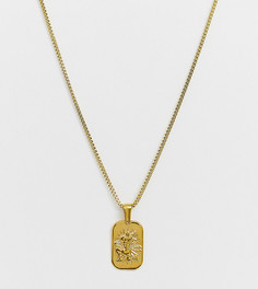 Позолоченное ожерелье с подвеской "Водолей" Image Gang-Золотой