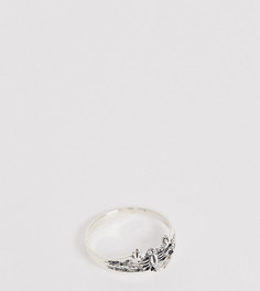 Серебряное кольцо с отделкой в виде скорпиона DesignB-Серебряный