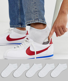 Набор из 5 пар белых спортивных носков ASOS DESIGN - Скидка-Белый