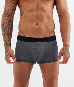 Боксеры-брифы с заниженной талией и геометрическим принтом Calvin Klein-Черный