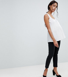 Укороченные брюки ASOS DESIGN Maternity-Черный
