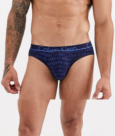 Трусы с логотипом Calvin Klein-Темно-синий