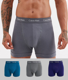 Набор из 3 эластичных хлопковых боксеров-брифов Calvin Klein-Мульти