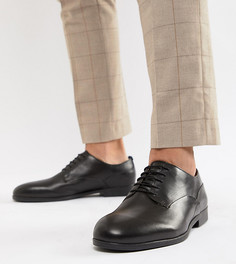 Черные кожаные строгие туфли для широкой стопы H By Hudson Axminster-Черный