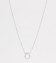 Серебряное ожерелье с подвеской-кольцом эксклюзивно от Kingsley Ryan-Серебряный