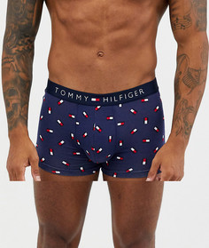 Боксеры-брифы с логотипом-флагом Tommy Hilfiger-Синий
