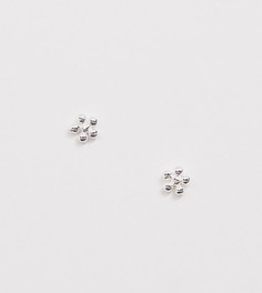 Серебряные серьги-гвоздики с цветочным дизайном Kingsley Ryan-Серебряный