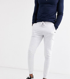 Белые меланжевые легкие джоггеры зауженного кроя ASOS DESIGN Tall-Белый