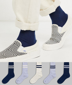 5 пар спортивных носков ASOS DESIGN-Мульти