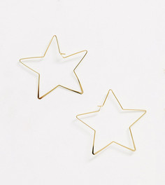 Позолоченные серьги-кольца Orelia-Золотой