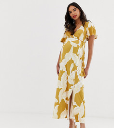 Платье макси с цветочным принтом и расклешенными рукавами ASOS DESIGN Maternity-Мульти