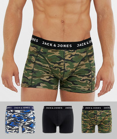 3 боксеров-брифов с камуфляжным принтом Jack & Jones-Мульти