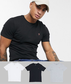 Набор из 3 футболок для дома Farah-Мульти